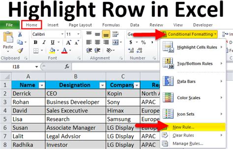 how to print rows and columns in excel - how to effectively use conditional formatting to highlight important data